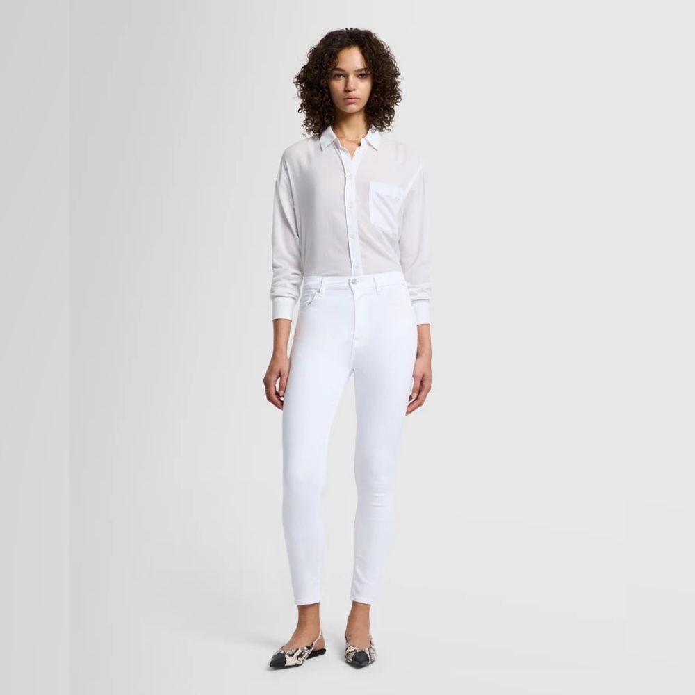 7 For All Mankind High Waist Ankle Skinny Jeans